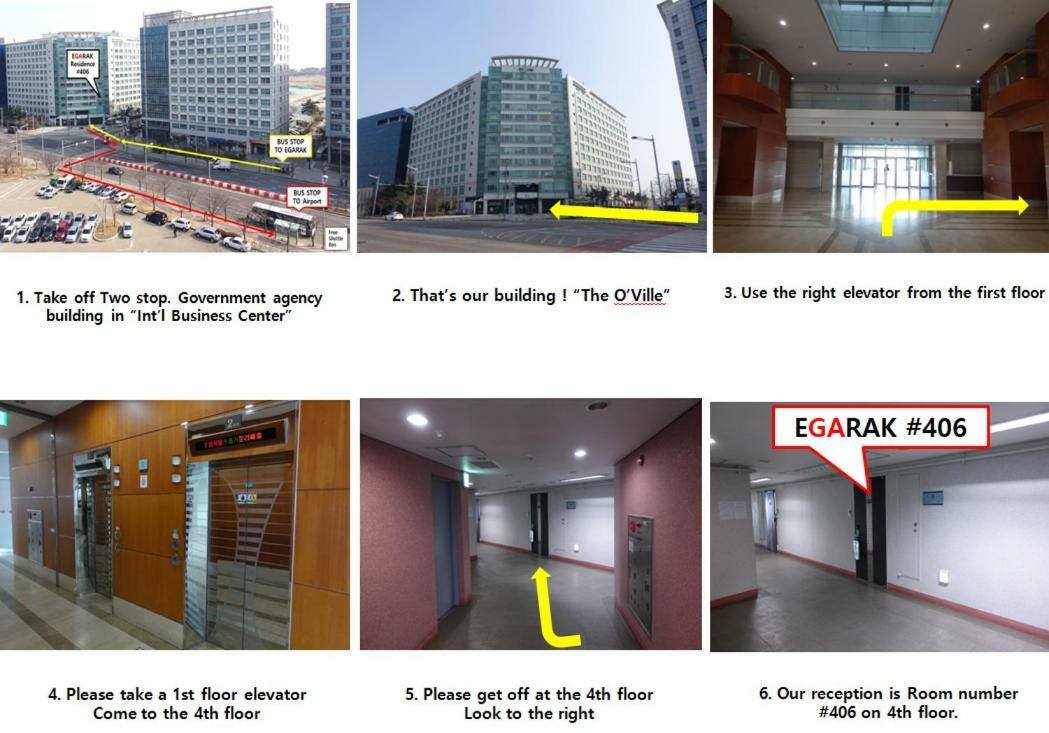 Incheon Airport Egarak Residence Bagian luar foto